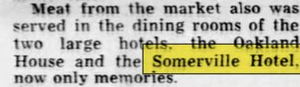 Somerville Hotel - Dec 1952 Article (newer photo)